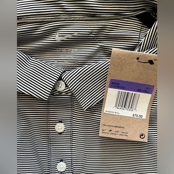 Nike Dri-FIT Player Men's Striped Golf Polo - Picture 4 of 7
